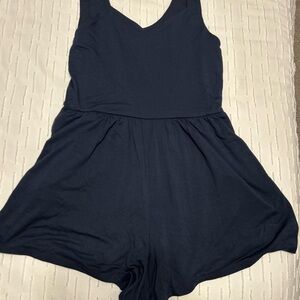 LOFT woman Navy Romper